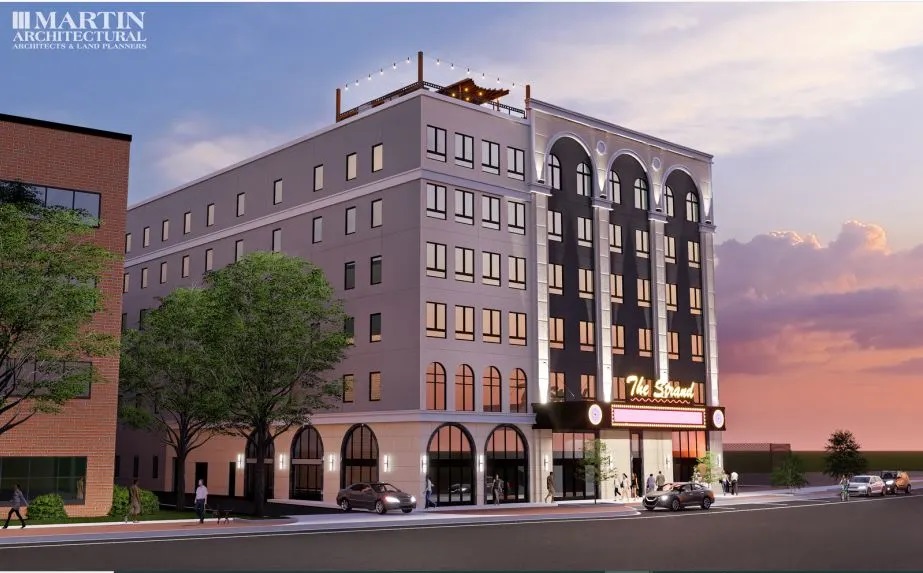 Rendering of Jasko Development’s planned apartment complex in New Britain, The Strand. (Courtesy of Jasko Development)
